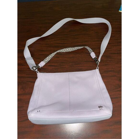 The Sak Camilla Light Lavender Leather Crossbody/ Shoulder Bag - Picture 1 of 10